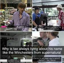 Renoir J Ash Vincent Van Gogh Vante Really Tae Bts Funny Bts Memes Bts Bangtan Boy
