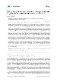 It is also referred to as crash hotspots. Pdf Policy Hotspots For Sustainability Changes In The Eu Regulation Of Sustainable Business And Finance