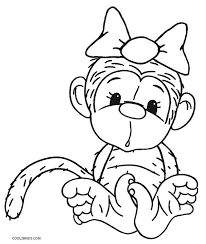 Sock monkey face, sock monkey with beanie design digital clipart instant download full color jpeg, png, svg, dxf eps files. Free Printable Monkey Coloring Pages For Kids