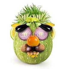 Fruits And Vegetables Face By Spinetta Royalty Free Stock Photos 56712224 On Fotolia Com Fruit Sculptures Fruit Creations Fruit