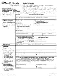 Upon surrender, we shall pay. Manulife Surrender Form Malaysia Fill Online Printable Fillable Blank Pdffiller