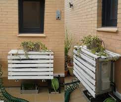 Repisa Para Aire Acondicionado Blanca Ocultar El Aire Acondicionado Cubierta De Aire Acondicionado Aire Acondicionado