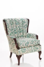 Queen Anne Vintage Channel Back Wing Chair Chairish Chair Reupholstery Chair Leather Side Chair