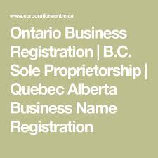 Ontario Business Registration B C Sole Proprietorship Quebec Alberta Business Name Registration Sole Proprietorship Business Names Personalized Stamps