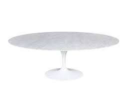 Available in two sizes, this impressive table will suit any space from your modern apartment or large family home. Saarinen Tulip Marble Oval Dining Table