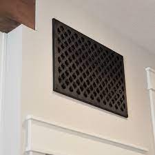 Metal louvre air vent grille cover metal duct ventilation white brown black gray. Decorative Air Vent Cover Simply Inspired