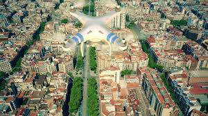 Royal square in the evening. Aerial View Of Drone Flying Above Famous Barcelona Blocks Pattern Stock Photo Picture And Royalty Free Image Image 82498907