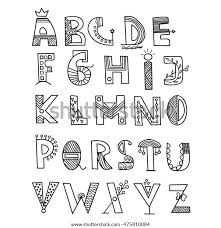 Learn how to write a professional letter of appreciation. Hand Drawn Vector Alphabet Writing Style Stock Vector Royalty Free 475810084