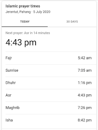Karena perintah untuk menjalankan sholat 5 waktu ini allah sendiri yang langsung. Rembayu Spa Waktu Solat Harini Di Jerantut Pahang Facebook