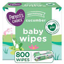Parent S Choice Cucumber Baby Wipes 8 Flip Top Packs 800 Total Wipes Walmart Com