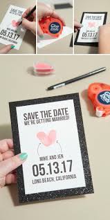 Make a save the date card in minutes. Make Your Own Thumbprint Heart Save The Dates