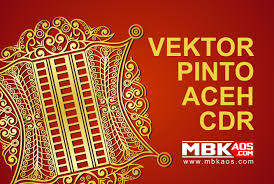 Buat sobat yang ngikutin tutorial sebelumnya tentang cara mudah membuat ornamen di coreldraw. Vector Ornament Pinto Aceh Cdr Mbkaos