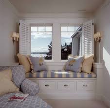 This is a great and easy diy idea to maximize the space on bay windows. 33 Amazing Built In Window Seats Capturing Mesmerizing Ocean Views