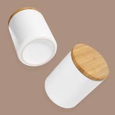 Maybe you would like to learn more about one of these? Buy Comsaf Ceramic Food Storage Canisters With Airtight Bamboo Lid 17oz 500ml Set Of 3 White Food Storage Jar Containers With Seal Wood Lid For Kitchen Pantry Serving Sugar Tea Cereal And Snack