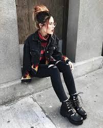 Grunge Look In The 90s Grunge Outfits For School Grunge Outfits For Women Grunge Outfits Forever 2 Grunge Outfits Cute Winter Outfits Grunge Outfits Winter Be inspired by this grunge outfit in neutral color dress and heeled black boots for a unique and awesome style.