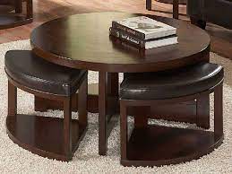 Ready to ship in 1 business day. Round Coffee Table Ottomans Underneath Architecture Design Facebook