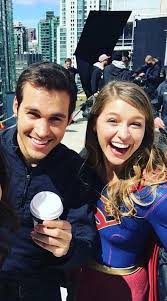 Chris Wood And Melissa Benoist Kara Danvers Kara Zor El And Mon El Supergirl Melissa Supergirl Supergirl Alex Supergirl Superman