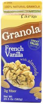 Sweet Home Farm French Vanilla Granola With Almonds 205ounce Cartons Pack Of 4 For More Information Visit Image Vanilla Granola Granola Mix French Vanilla