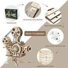 En71, ce, fsc, fcc warning: Buy Rokr 3d Wooden Puzzle Mechanical Model Diy Construction Kit Vitascope For Adults Online At Low Prices In India Amazon In