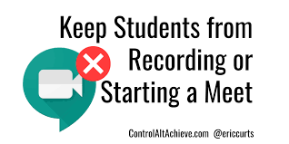 With the moxtra meet extension for google chrome, users are able to collaborate with anyone, anywhere, and on any device. Control Alt Achieve How To Keep Students From Starting Or Recording A Meet