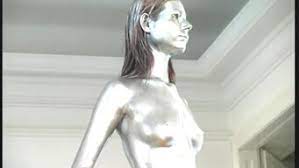 Pornstar eva complete painted in silver. Pornstar Eva Complete Paint In Silver Hd Porn Videos Sex Movies Porn Tube
