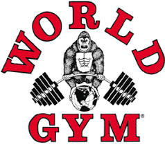 Update this logo / details. World Gym Was Started By The Original Ringleaders Of Muscle Beach They Are A State Of An Art Gym That Offers A Great S Gym Logo Golds Gym No Equipment Workout