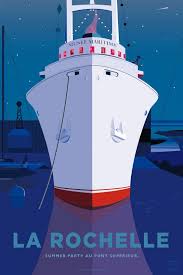 Affiche Noel A La Rochelle La Malulo Factory La Rochelle Affiche De Voyage Affiche Moderne
