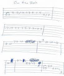 One Horse Town Blackberry Smoke Guitar Solo Tab Guitar Solo Guitar Guitar Tabs