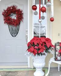 60 Beautifully Festive Ways To Decorate Your Porch For Christmas Christmas Porch Decor Christmas Porch Christmas Deco