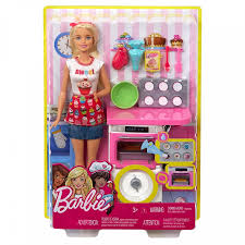 Descubre tu club del estilo. Muneca Y Set De Juego Barbie Chef Panaderia Cocina Y Hornea Rubia Simaro Co