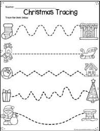 What do kids do when it snows? Free Christmas Worksheets For Preschool