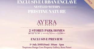 This mixed development will comprise of luxurious condo apartments, office space, hotels. Pre Launching Ayera Residences 2 Storey Terrace House Tropicana Danga Cove