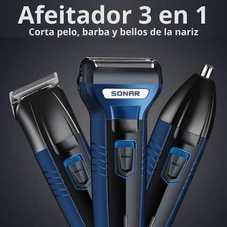 ✂️🔥✨ AFEITADORA SONAR 3 EN 1 ✨🔥✂️ Cuida tu estilo desde casa 😮🔥 La afeitadora  Sonar 3 en 1 es perfecta para mantener barba, cabello y detalles siempre  impecables con una experiencia