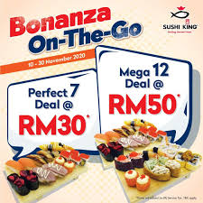 If you're in love with japanese cuisines then you will definitely flip at these offers! Sushi King Bonanza On The Go
