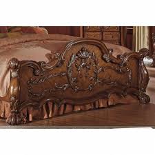 Cherry Oak Queen Bedroom Set 4pcs Carved Wood 12140q Dresden Acme Classic Dresden 12140q Set 4 Buy Online Bedroom Sets Queen Bedroom Set Affordable Furniture Stores