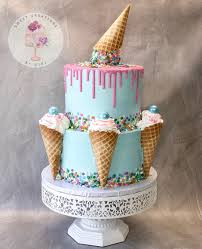 An ice cream cake is a cake made with ice cream. Gigi On Instagram Ice Cream Cake Buttercreamcake Icecreamcake Tieredcake Dripcake Sweetcreationsb Homemade Ice Cream Cake Summer Cakes Ice Cream Cake