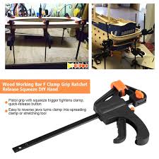 Buy woodworking clamps and get the best deals at the lowest prices on ebay! 7 5 Inch Plastic F Woodworking Clamp Grip Board Fixed Clip Diy Repair Hand Tool Hand Tools Clamps Vises
