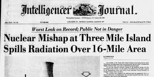 The Three Mile Island accident began ...