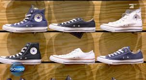 Fädeln sie die beiden enden von innen nach außen durch das erste ösenpaar. Dafur Sind Die Locher In Den Chucks