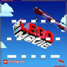 Lego Minifigures Movie Series Background For Ikea Ribba Frame Mini Figures Lego Minifigures Lego