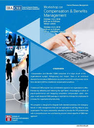 Workshop On Compensation Benefits Management Workshop Management Human Resource Management