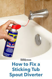 How To Fix A Sticking Tub Spout Diverter Tub Spout Tub Cleaner Tub Faucet