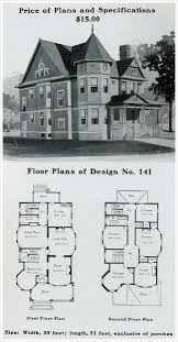 Radford 1903 Queen Anne With Tower And Classical Elements Victorian House Plans Queen Anne House Vintage House Plans