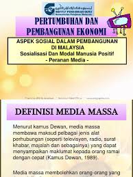 Maksud sosial dan perkataannya dalam bahasa inggeris. Sosialisasi Peranan Media