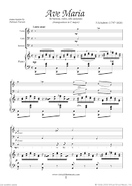 Ellens dritter gesang (ellens gesang iii, d. Schubert Ave Maria Sheet Music For Baritone And Piano Trio