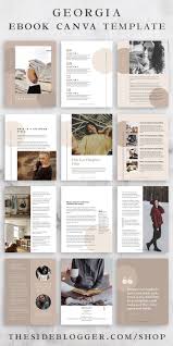 Download A 24 Page Ebook Template With Canva For Bloggers Course Creators And Entrepreneurs Ebook Template Design Ebook Design Magazine Layout Design