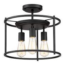 Quoizel Wolfeboro 14 In W Bronze Semi Flush Mount Light At Lowes Com Semi Flush Mount Lighting Flush Mount Lighting Light Fixtures Flush Mount