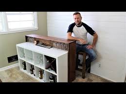 Ikea Hack The Easy Diy Bar Youtube Ikea Bar Diy Bar Ikea Hack