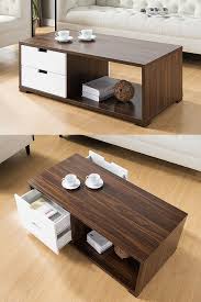 A coffee table with storage can help reduce clutter by adding extra space for remotes, throw pillows, magazines, and toys. Coffee Table With Storage Drawers Contemporary Espresso Finish 2021 In 2021 Tea Table Design Centre Table Design Center Table Living Room