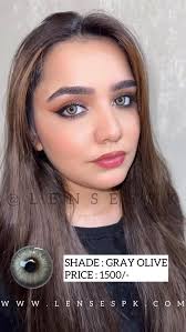 SHADE : GRAY OLIVE, PRICE : 1500/- AFTER DISCOUNT, COMFORTABLE AND  BEAUTIFUL COLOR FROM HKAY BRAND ( MADE IN KOREA ), IT CAN BE USED 24 HOURS  CONTINUOUSLY WITHOUT ANY SENSATION AND REDNESS , FDA , CE ...